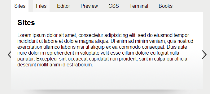 带左右箭头的tab标签代码-tab10