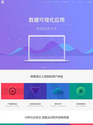 软件行业网站通用织梦模板