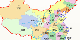 中国地图无JS变色版不同省份加链接